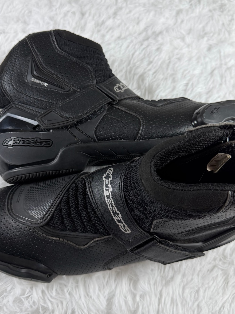 Alpinestars SMX-1 R Vented v2 Motorcycle Boots All Black Men’s 11.5 EUR 46 Moto - Picture 14 of 15